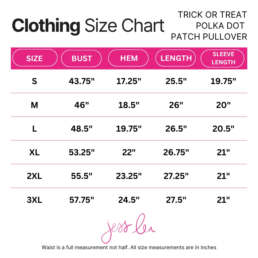 Trick or Treat Polka Dot Patch Pullover - Face 2 Soul Beauty Boutique