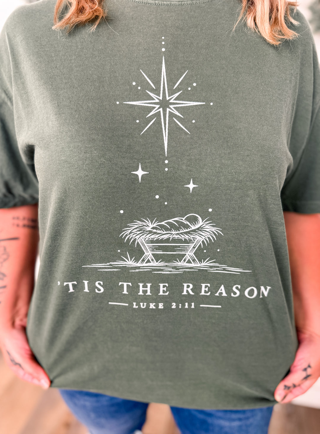 Made To Order: Tis The Reason Green CC Tee