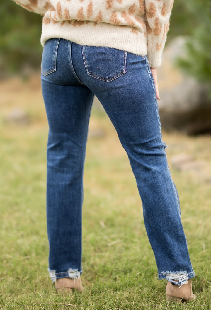 The Lizzi High Rise Straight Leg Jeans - Face 2 Soul Beauty Boutique