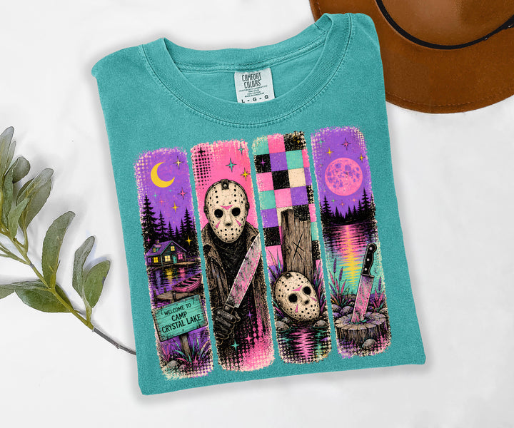 Made To Order: Retro Horror Characters on Seafoam CC Tee