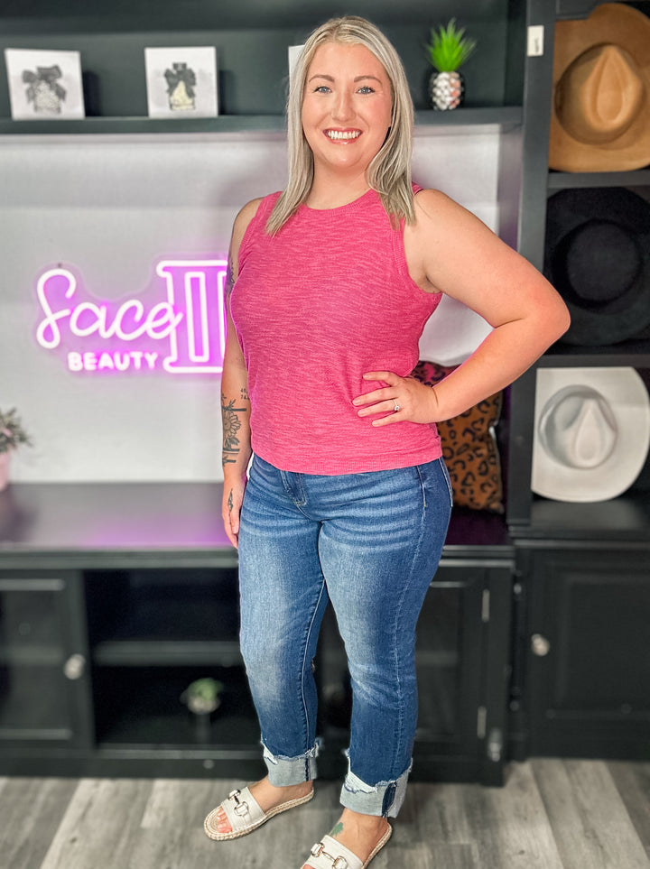 The Zia Cuffed Jeans - Face 2 Soul Beauty Boutique
