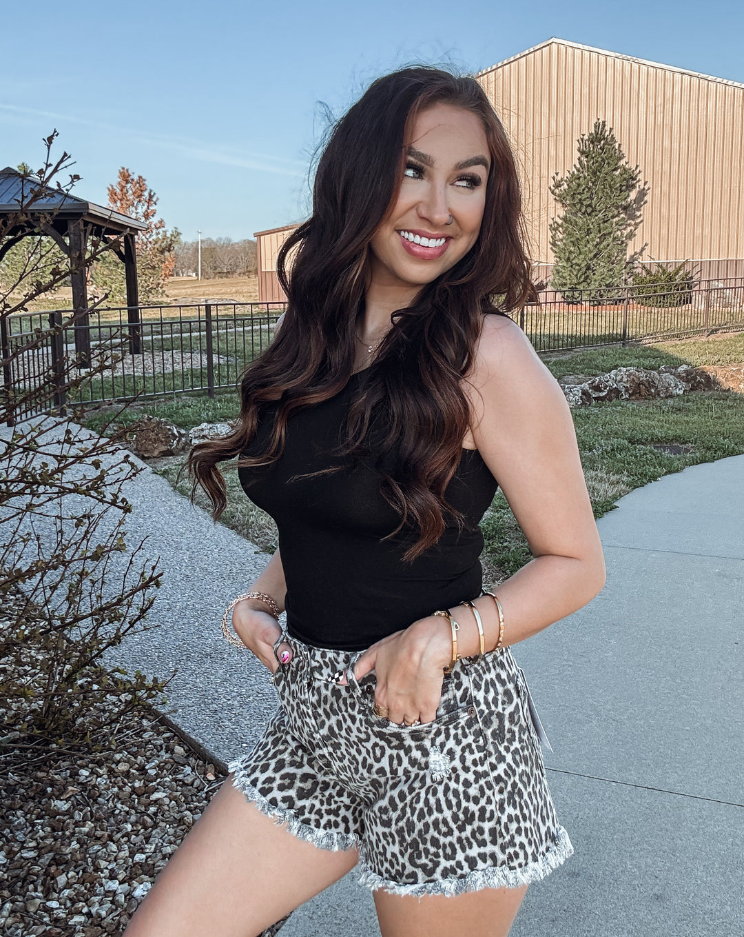 The Leopard High Rise Shorts - Face 2 Soul Beauty Boutique