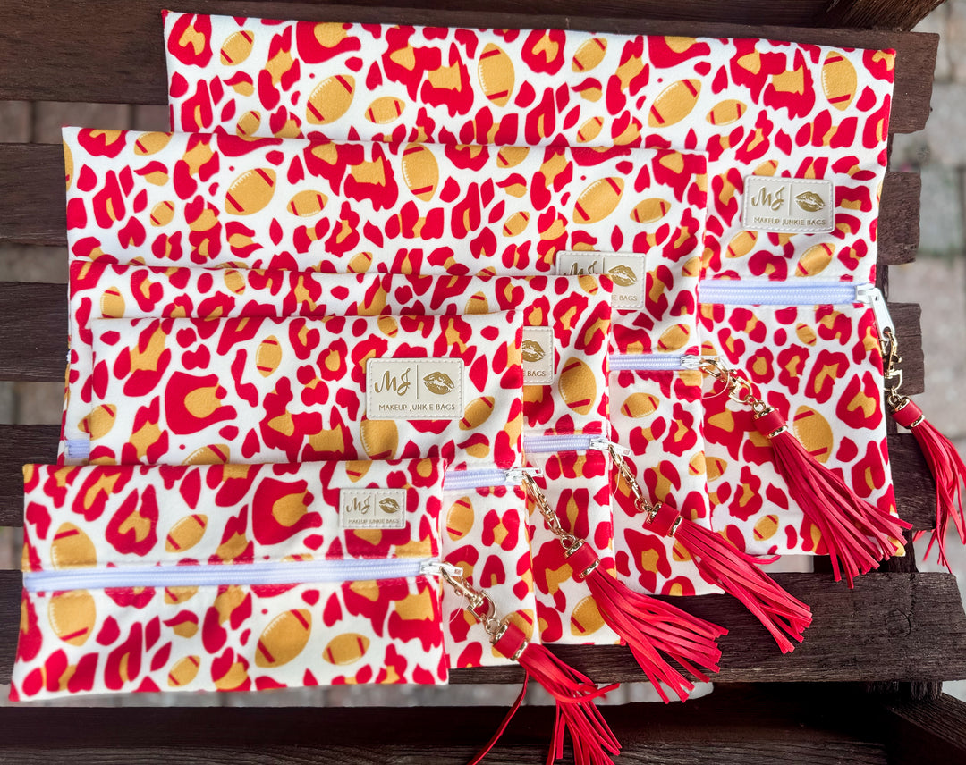 Game Day Leopard Makeup Junkie Bags - F2SB Exclusive