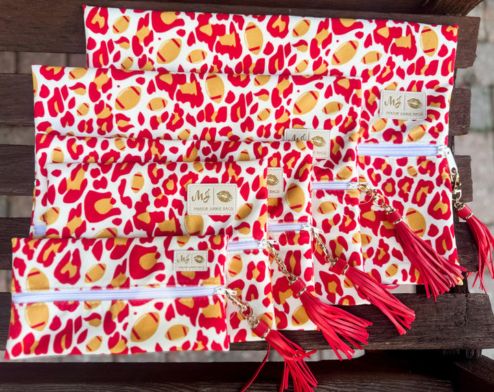 Game Day Leopard Makeup Junkie Bags - F2SB Exclusive