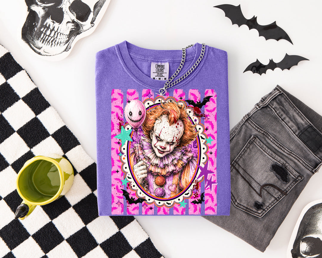 Made To Order: Preppy Horror Characters on Violet CC Tee