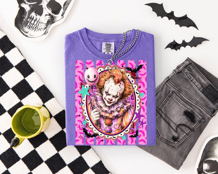 Made To Order: Preppy Horror Characters on Violet CC Tee