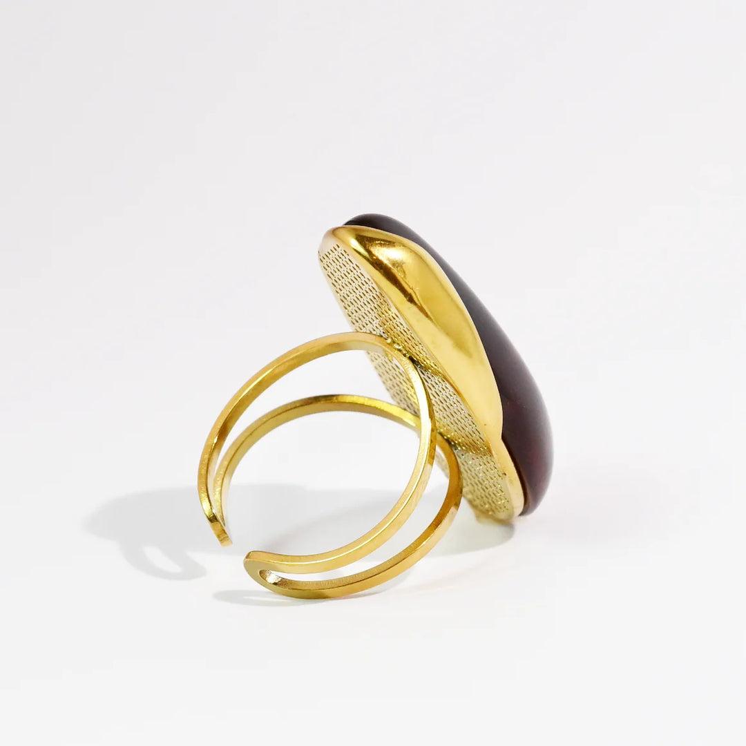 Waterproof Muse Amber Ring