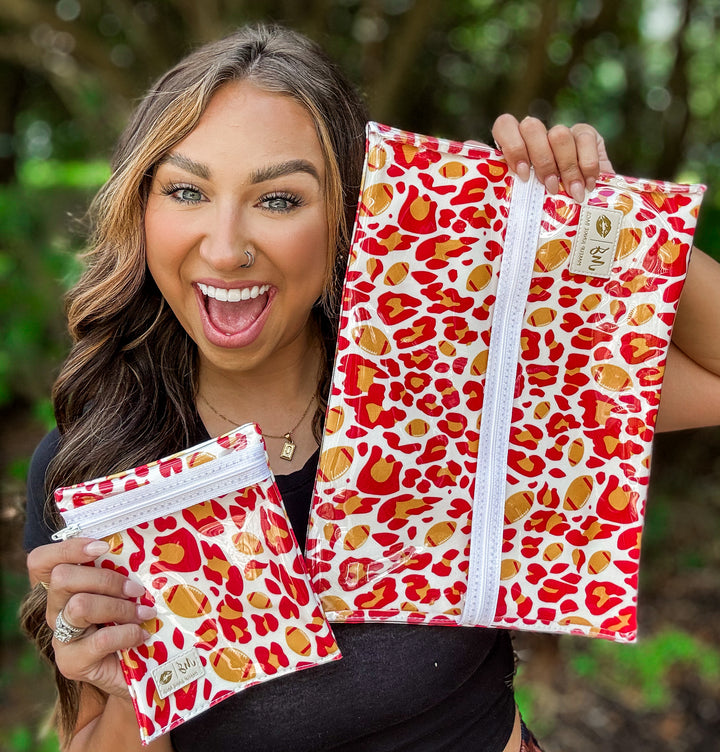 Game Day Leopard Makeup Junkie Bags - F2SB Exclusive
