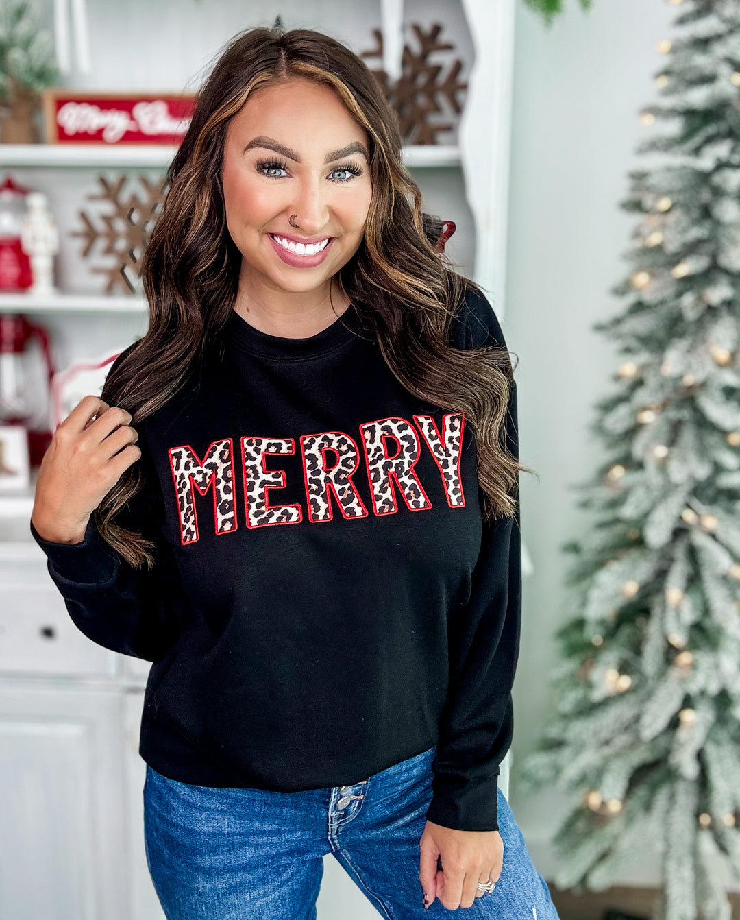 Merry Leopard Luxe Pullover