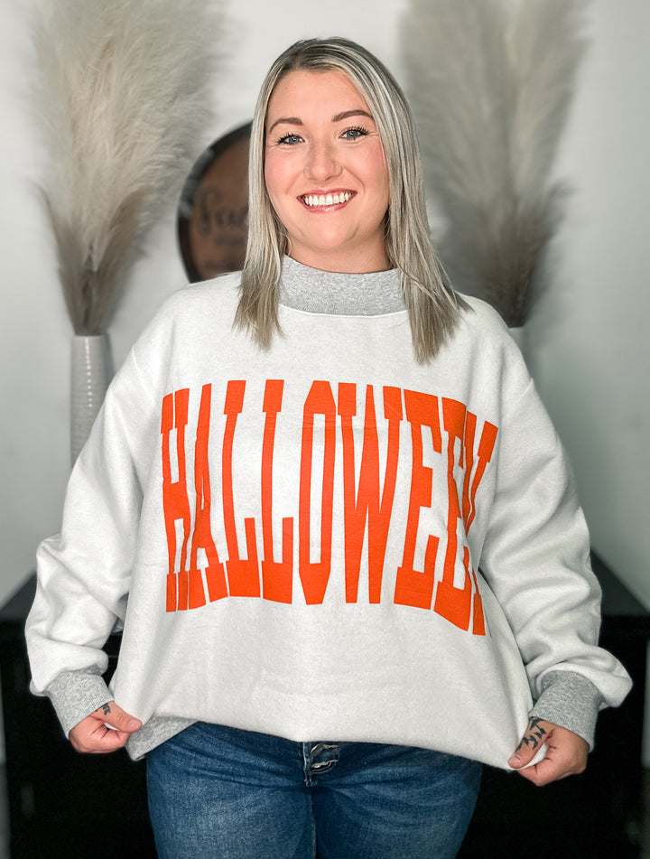 Halloween Reversible Mock Neck Sweatshirt
