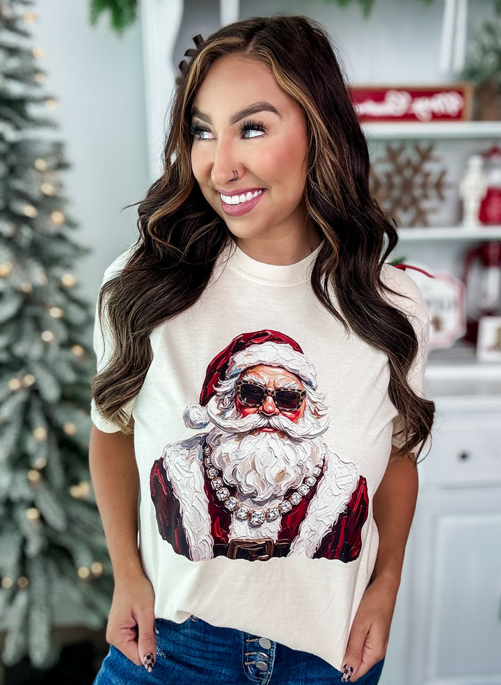 Made To Order: Glam Santa Ivory CC Tee