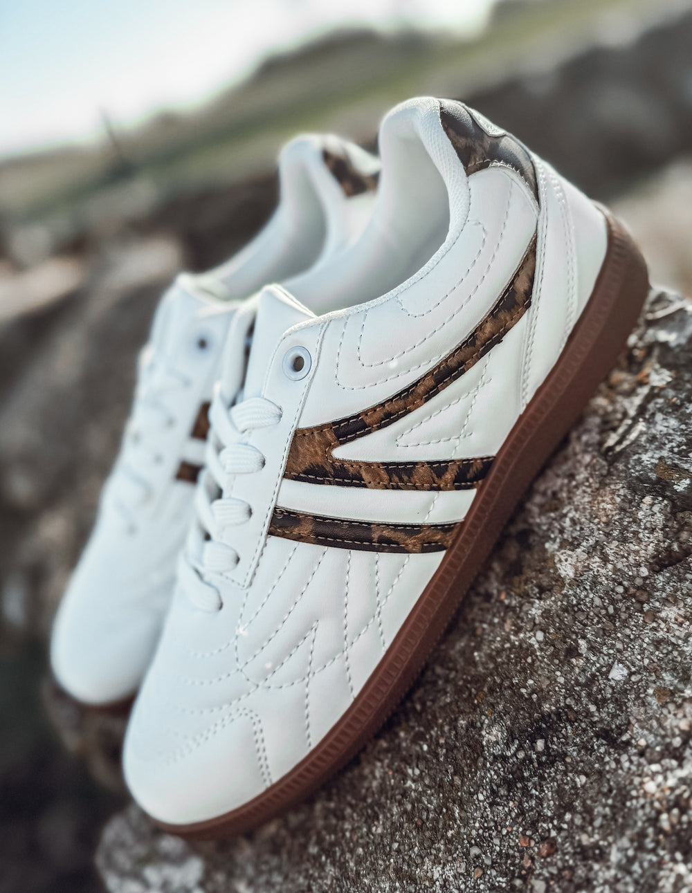 The Great White & Leopard Sneaker - Face 2 Soul Beauty Boutique