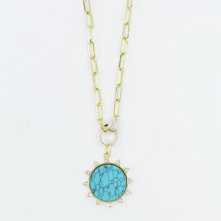 Solar Turquoise Muse Necklace