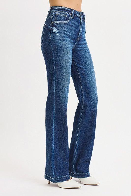 The Sutton High Rise Straight Leg Jeans with Tummy Control - Face 2 Soul Beauty Boutique