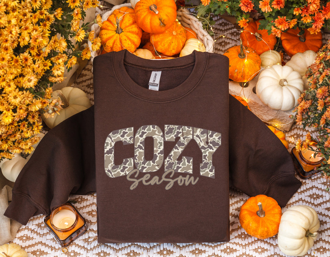 Made to Order: Camo Cozy Season Sweatshirt - Face 2 Soul Beauty Boutique