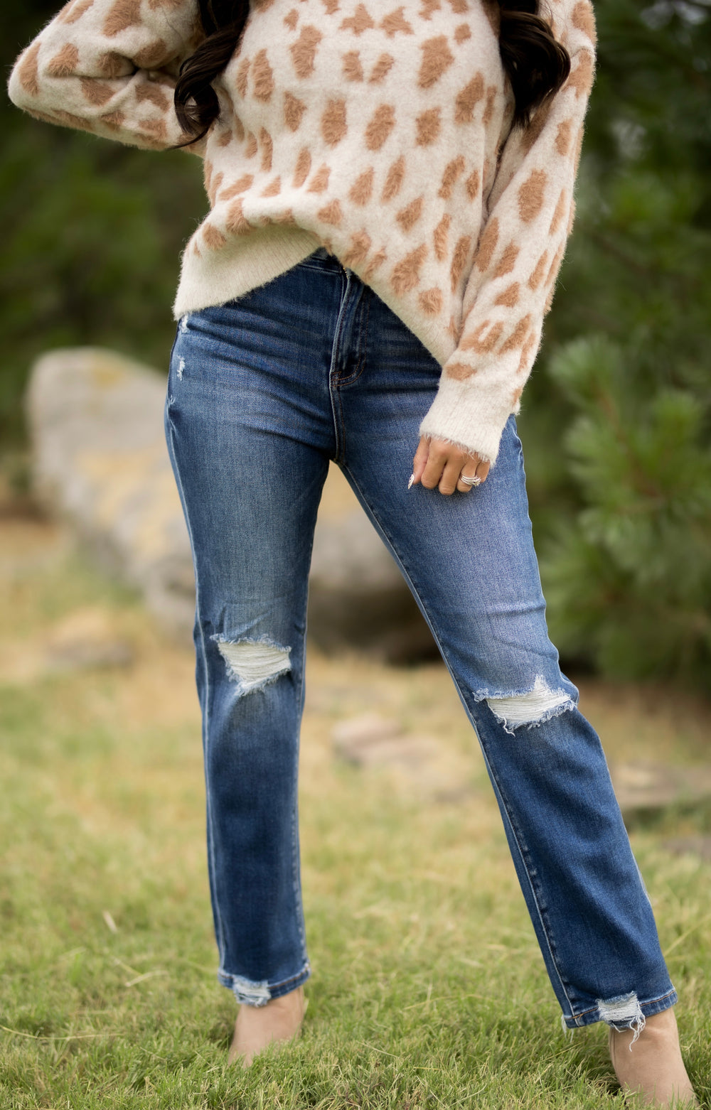 The Lizzi High Rise Straight Leg Jeans - Face 2 Soul Beauty Boutique