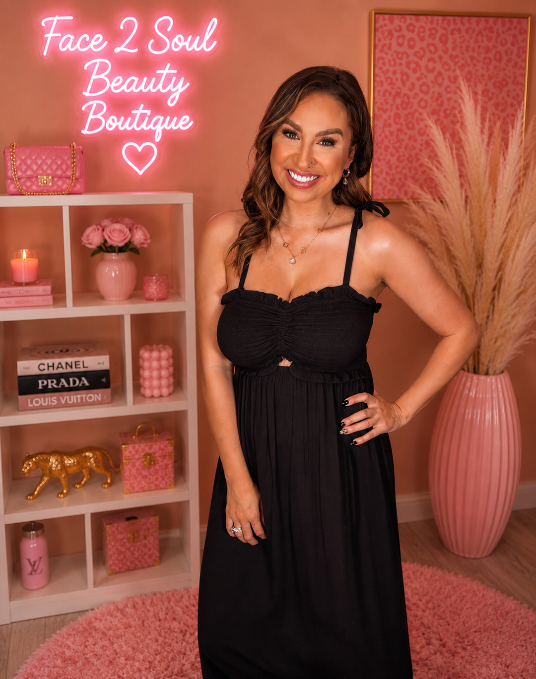 The Black Ry Keyhole Maxi - Face 2 Soul Beauty Boutique