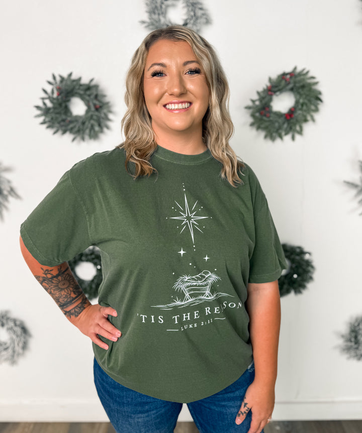Made To Order: Tis The Reason Green CC Tee