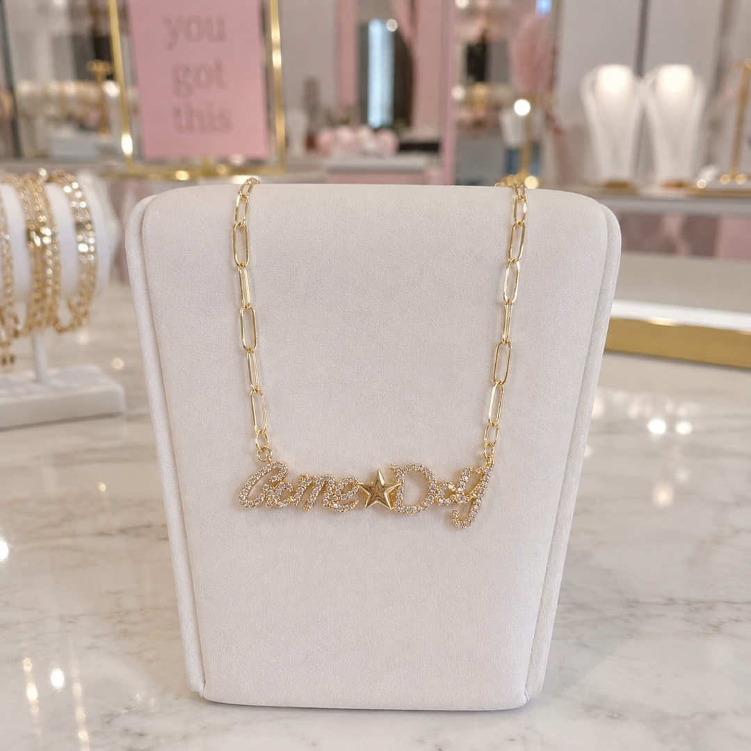 Game Day Gold Necklace - Face 2 Soul Beauty Boutique