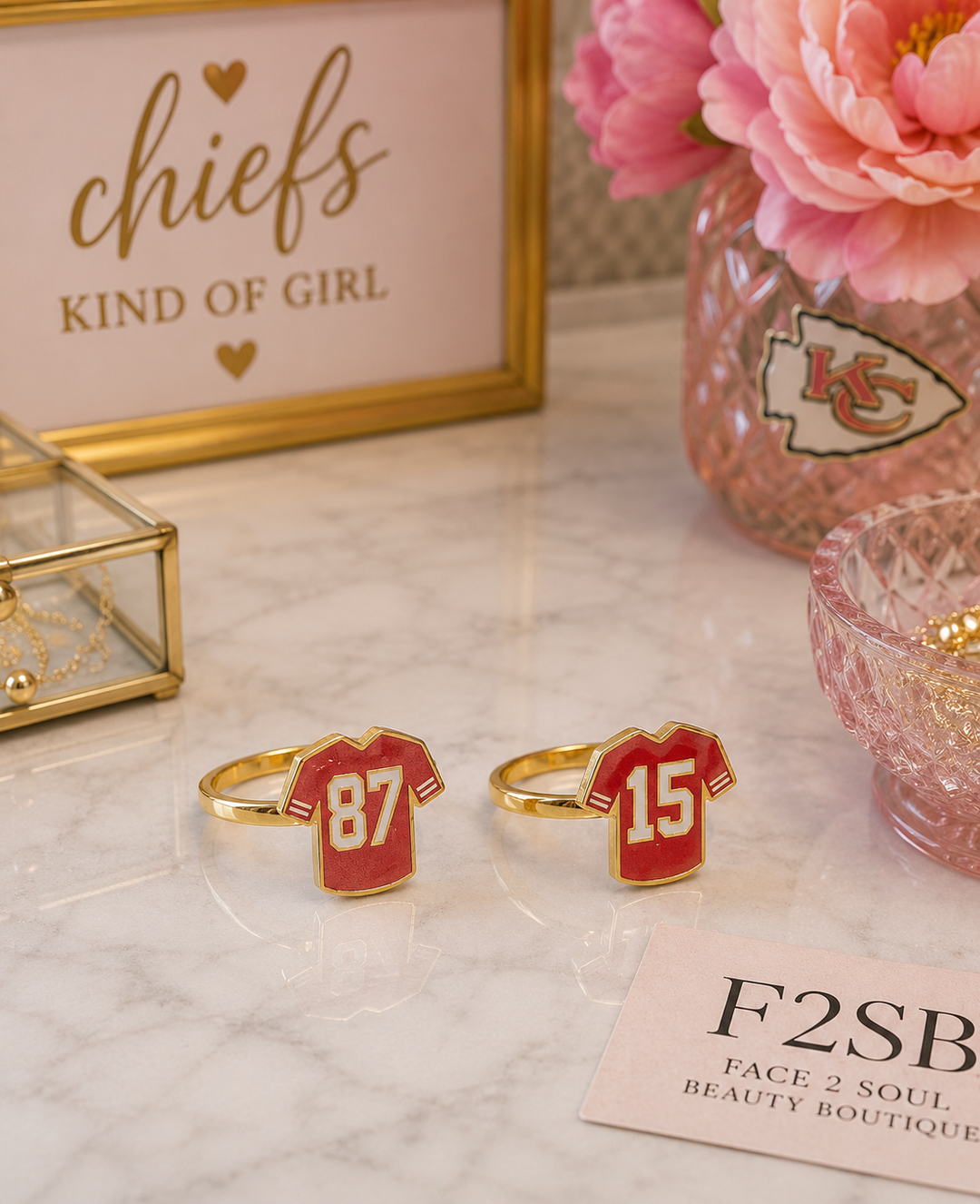 Adjustable KC Jersey Ring - Face 2 Soul Beauty Boutique
