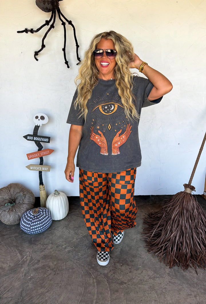 Falloween Haddie Checkered Pants