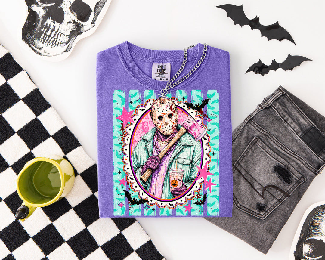 Made To Order: Preppy Horror Characters on Violet CC Tee
