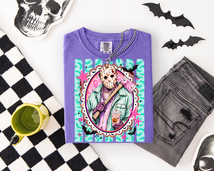 Made To Order: Preppy Horror Characters on Violet CC Tee