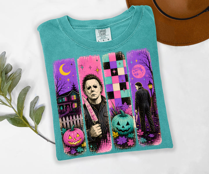 Made To Order: Retro Horror Characters on Seafoam CC Tee