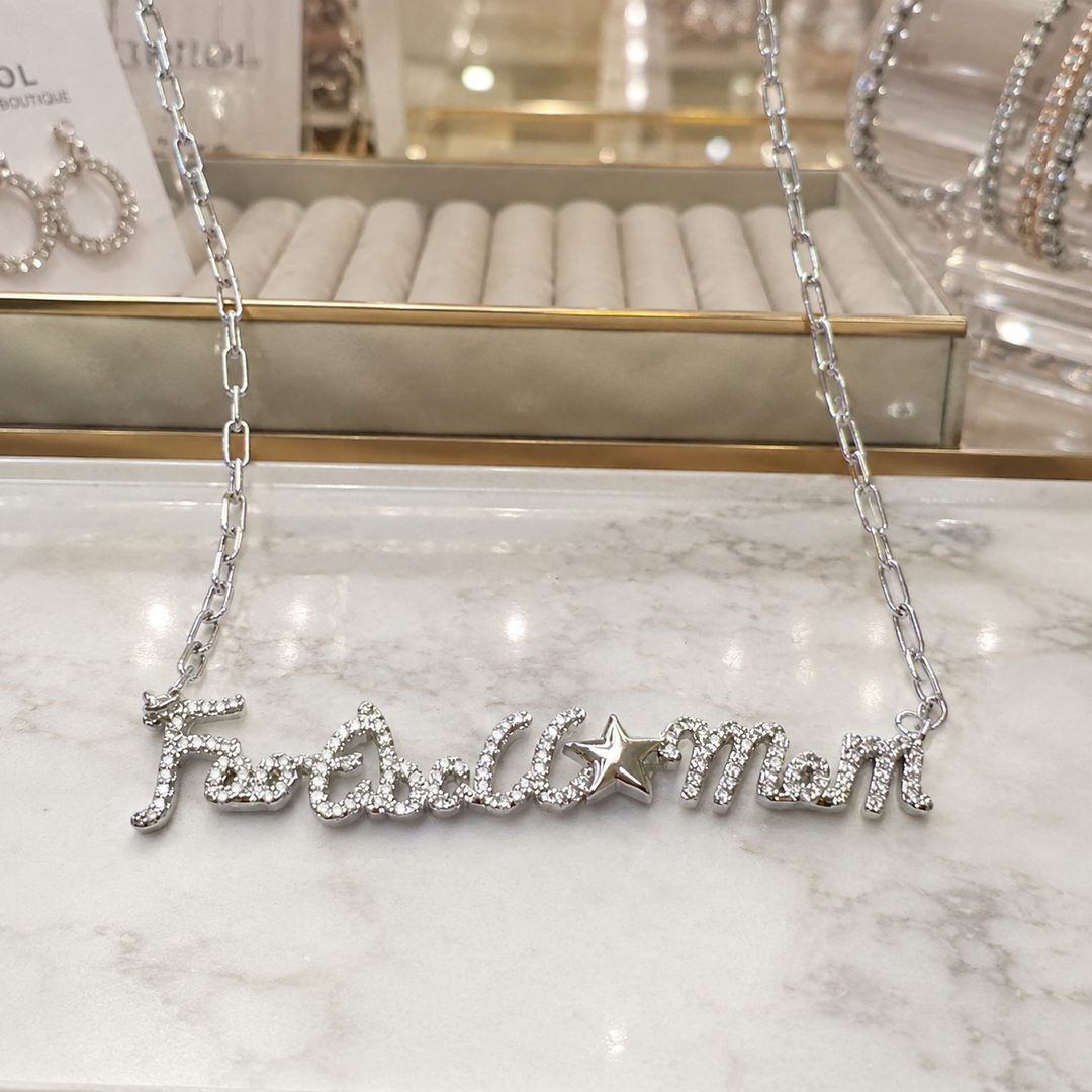 Football Mom Necklace - Face 2 Soul Beauty Boutique
