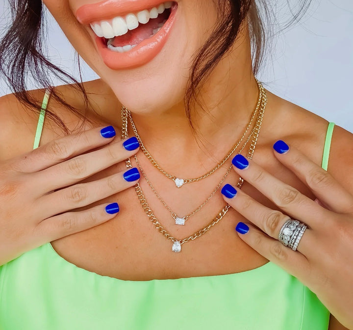 Crystal Gleam Layer Necklace