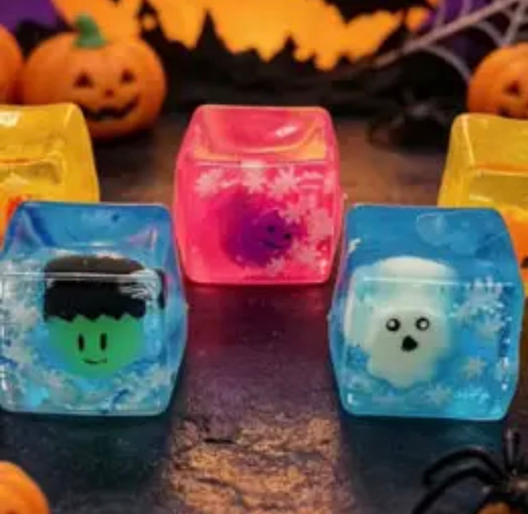 Halloween Glow-in-the-Dark Squishy Cubes