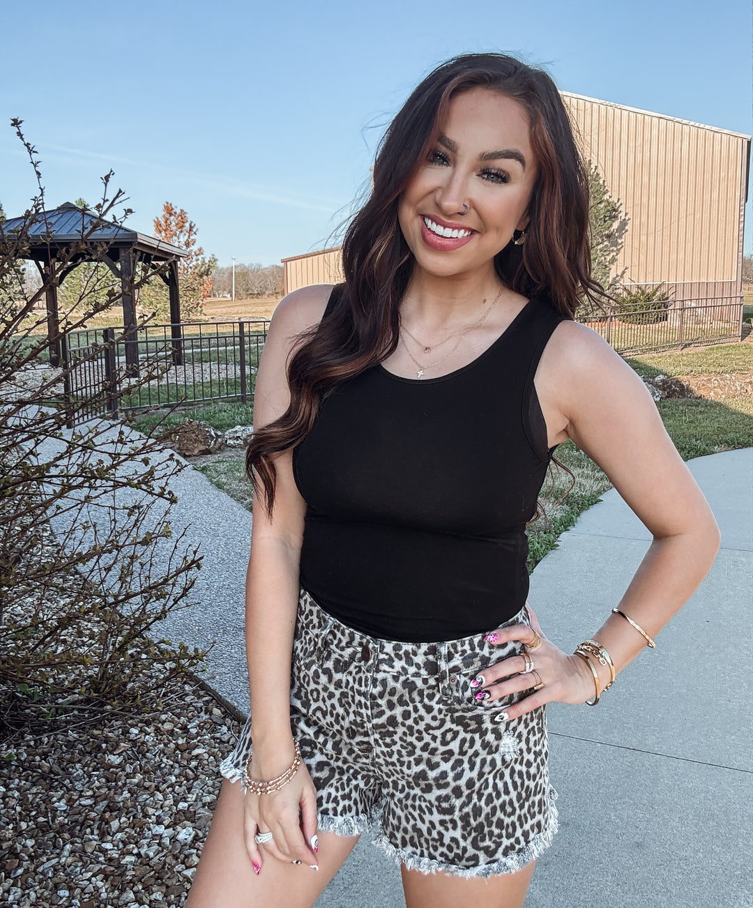The Leopard High Rise Shorts - Face 2 Soul Beauty Boutique