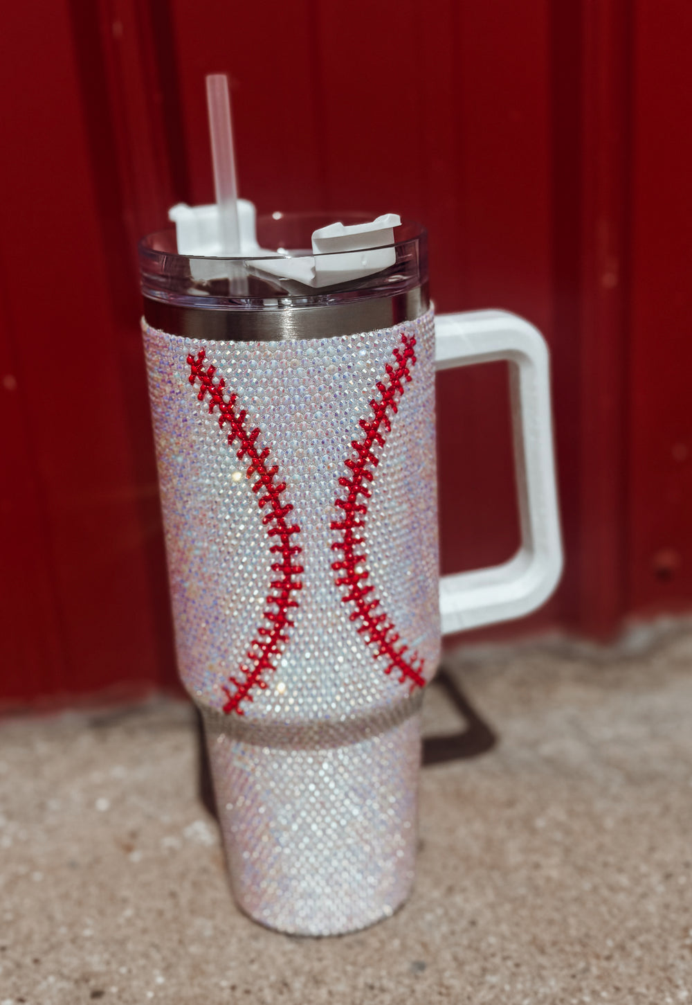Sports Rhinestone 40oz Tumbler - Face 2 Soul Beauty Boutique
