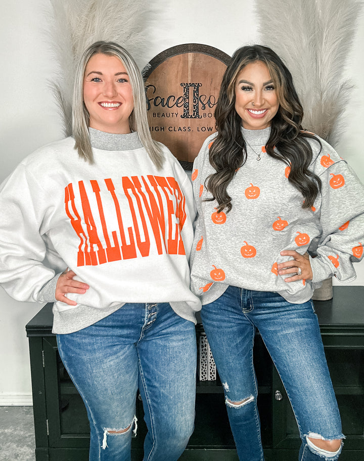 Halloween Reversible Mock Neck Sweatshirt