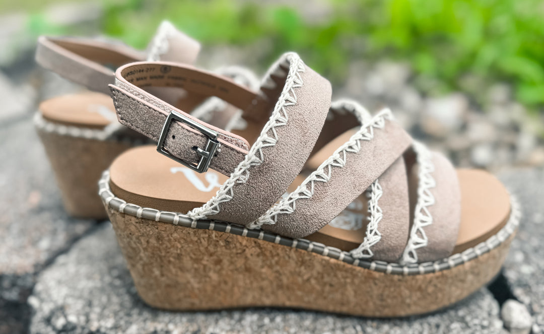 The Bethany Taupe Wedges - Face 2 Soul Beauty Boutique