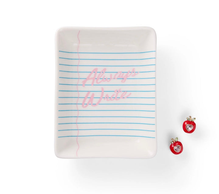 Always Write Trinket Tray and Earring Set
