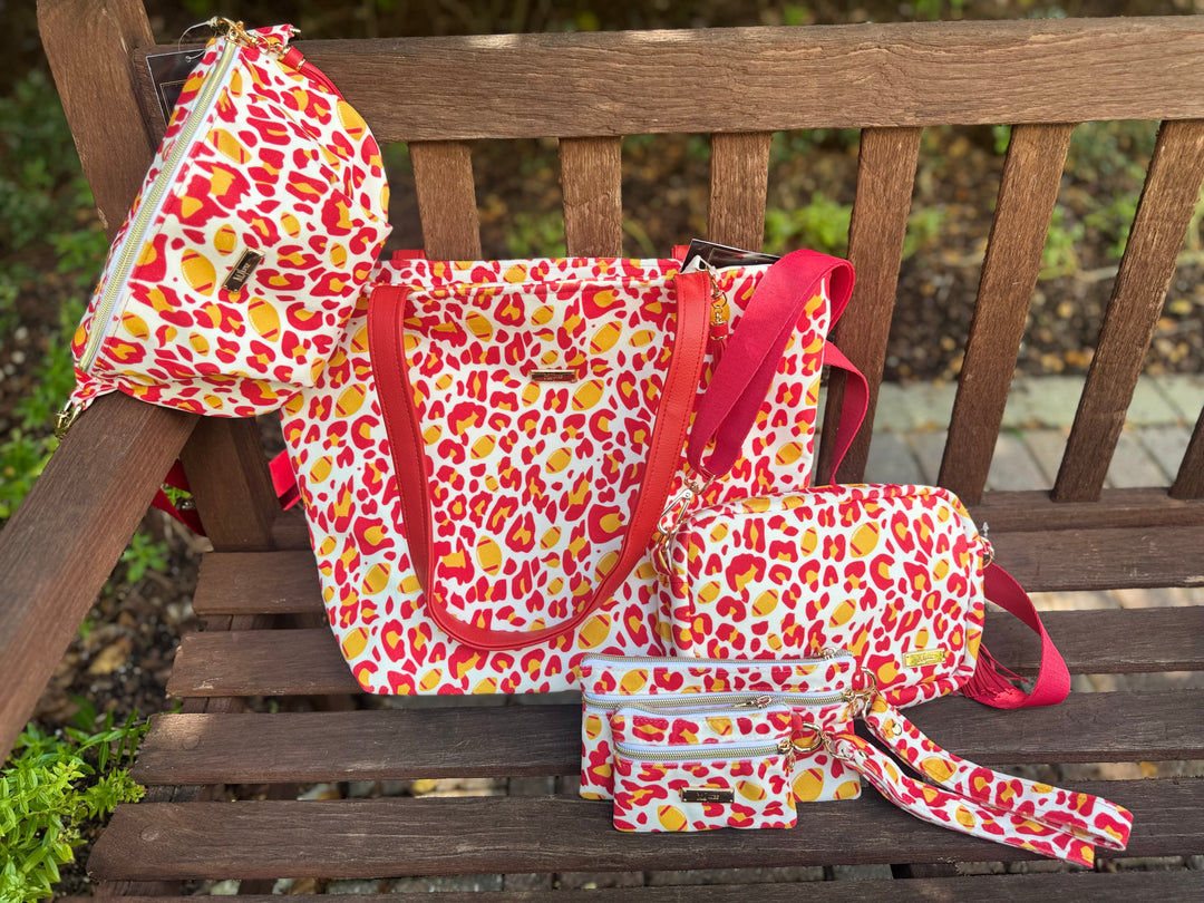 Game Day Leopard Makeup Junkie Bags - F2SB Exclusive