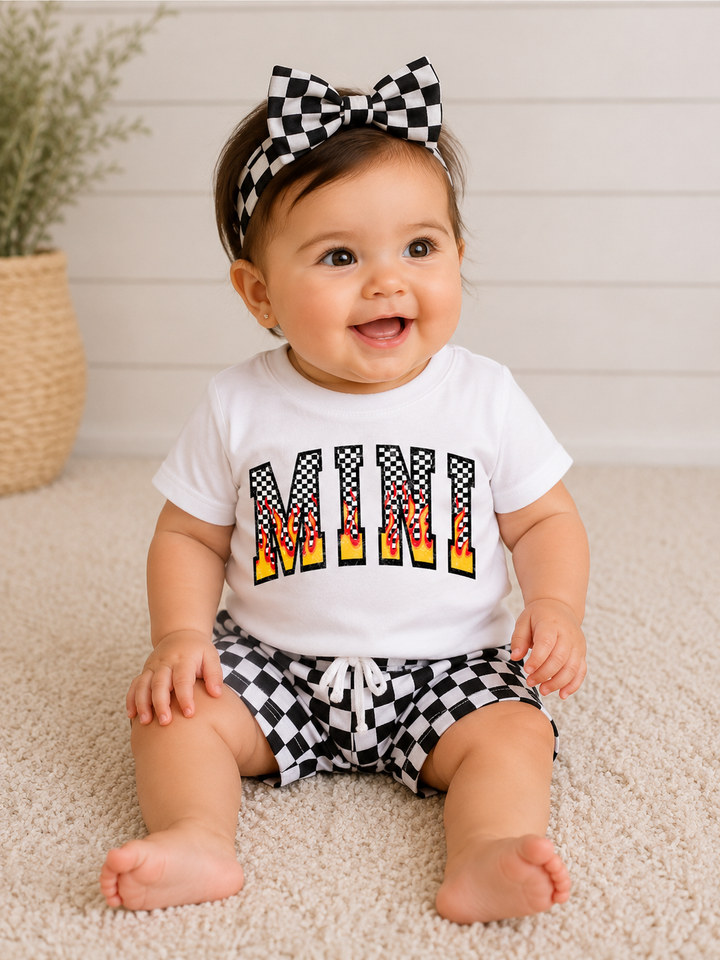 Made To Order: Mama &amp; Mini Checkered Fire Tees - Face 2 Soul Beauty Boutique