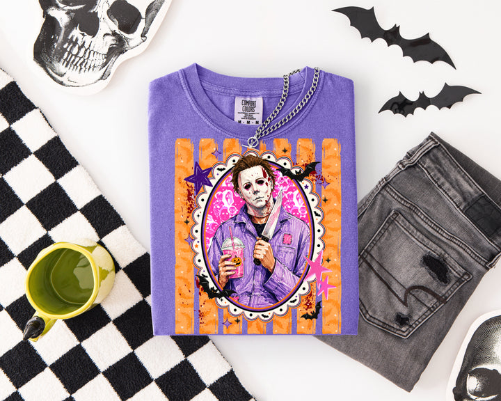 Made To Order: Preppy Horror Characters on Violet CC Tee