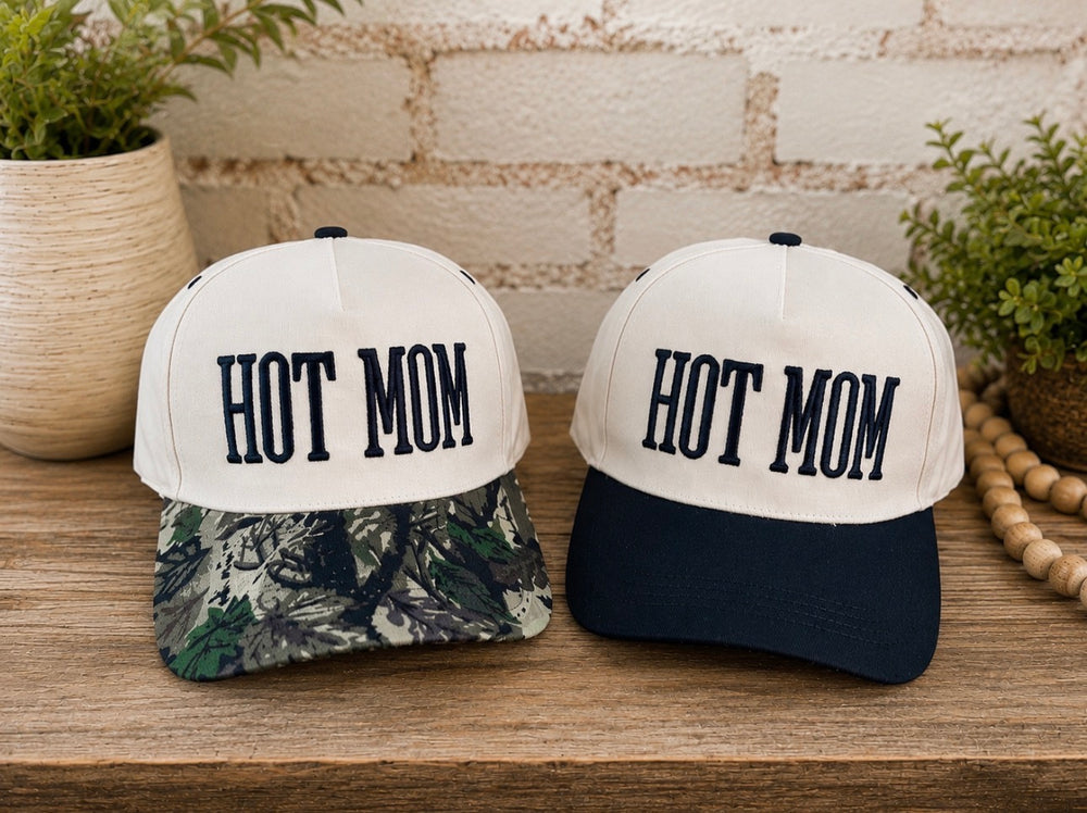 Hot Mom Embroidered Hats - Face 2 Soul Beauty Boutique