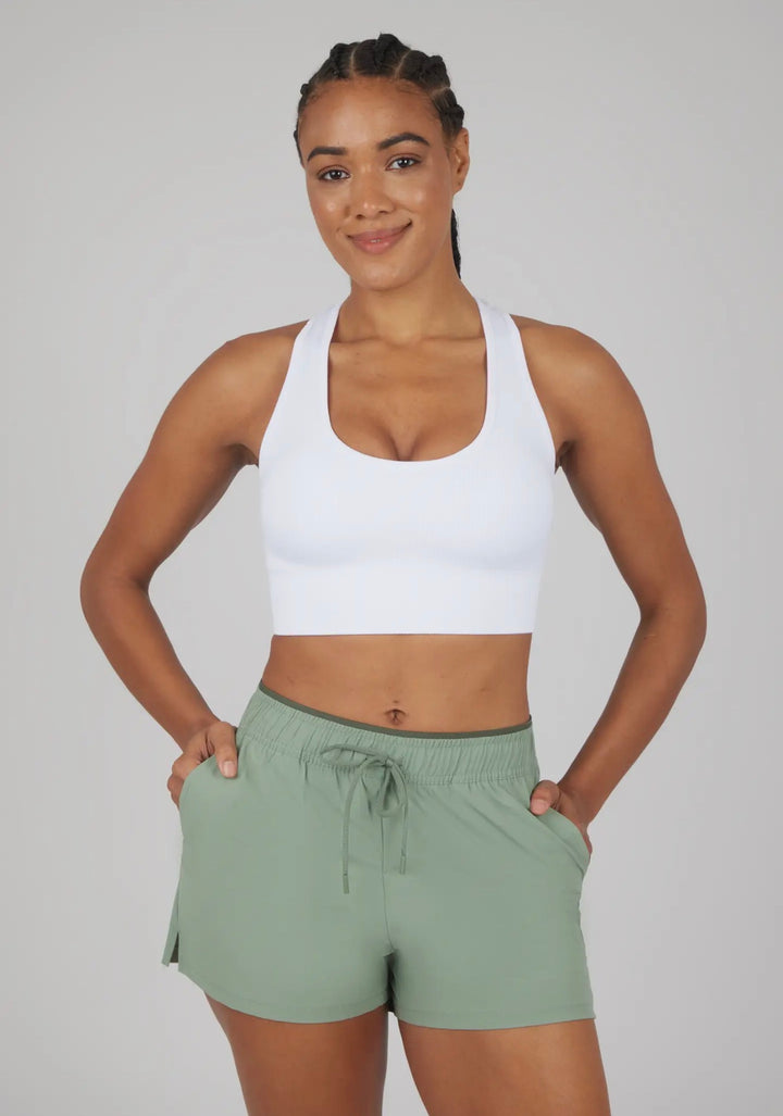 Contrast Waistband Shorts - Face 2 Soul Beauty Boutique