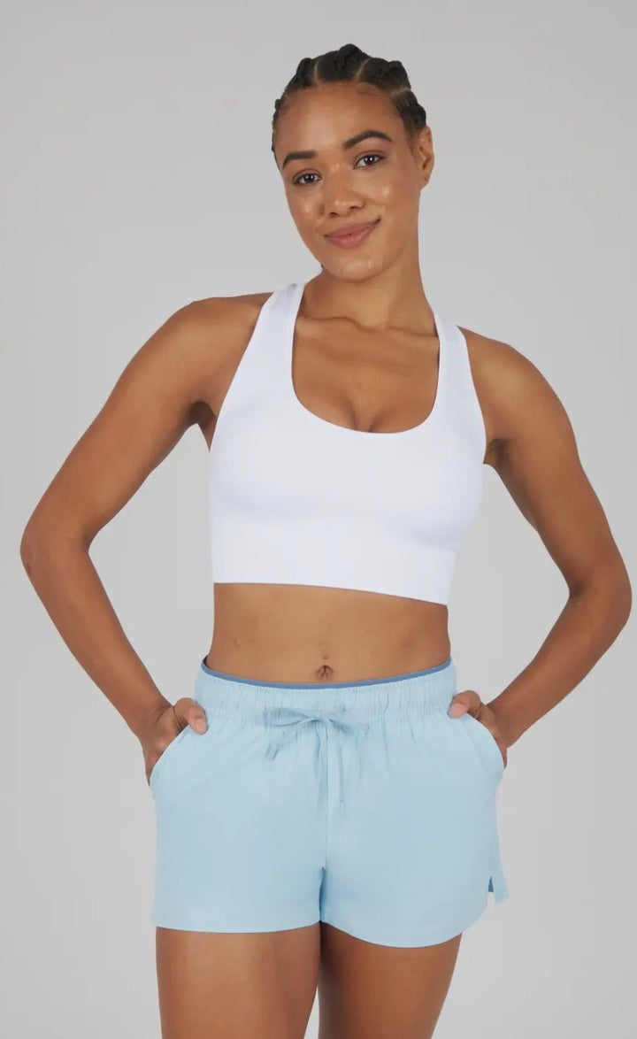 Contrast Waistband Shorts - Face 2 Soul Beauty Boutique