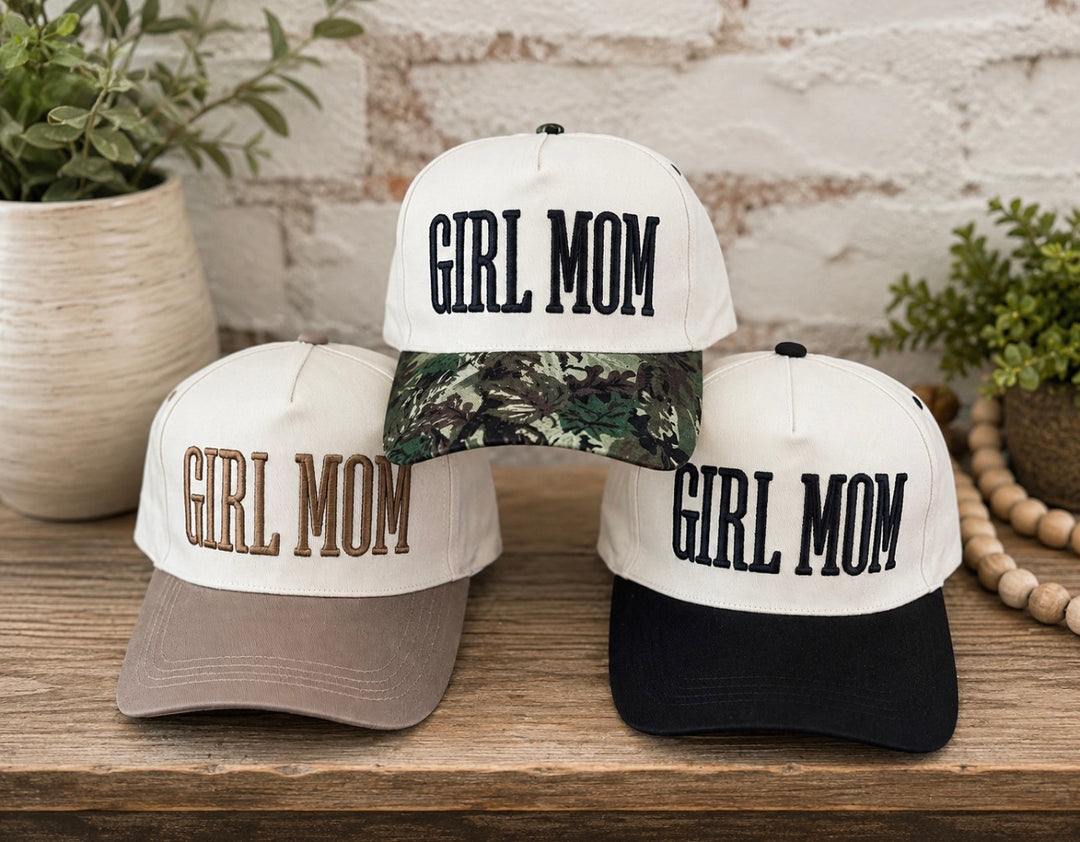 Girl Mom Embroidered Hats - Face 2 Soul Beauty Boutique
