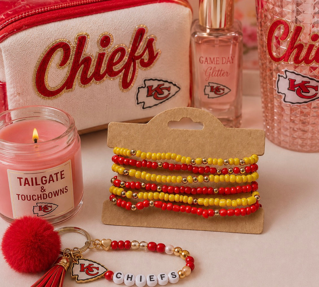 Seed Bead Red & Yellow Bracelets - Face 2 Soul Beauty Boutique