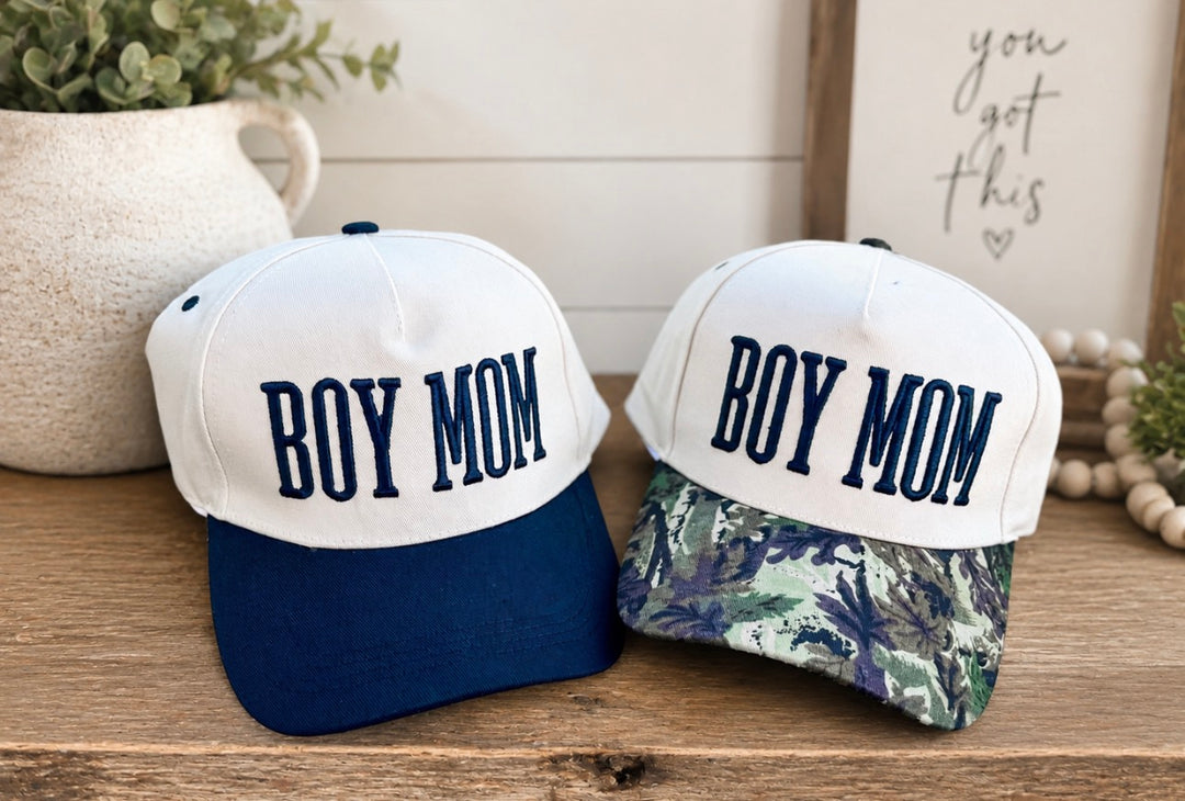 Boy Mom Embroidered Hats - Face 2 Soul Beauty Boutique