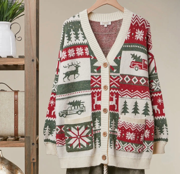 Classic Christmas Knit Cardigan