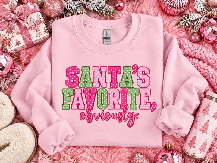 Made To Order: Santa’s Favorite Pink Sweatshirt