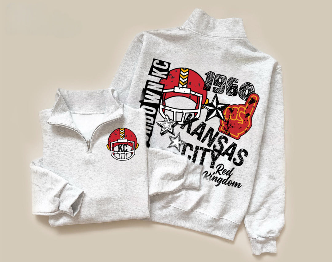 Made to Order: Touch Down KC Ash Quarter Zip