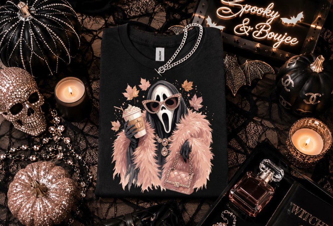 Made To Order: Glam Ghost Graphic Tee - Face 2 Soul Beauty Boutique